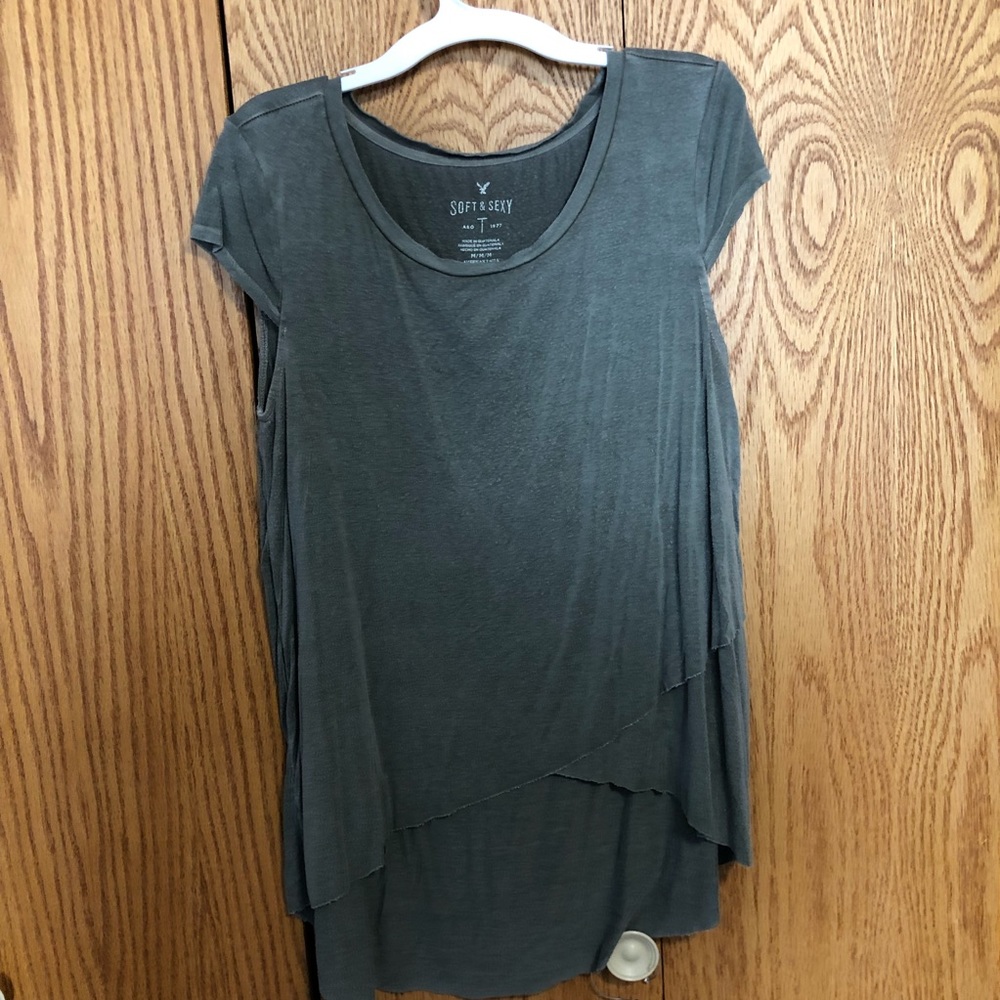 High low American eagle top